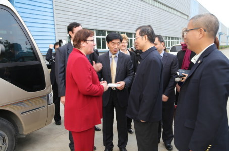 Mrs. Elis Gleich, Parliamentary tate ecretary of German Ministry for Economic Affairs and Energy, Highly Praised Greatoos Achievement in Industry 4.0